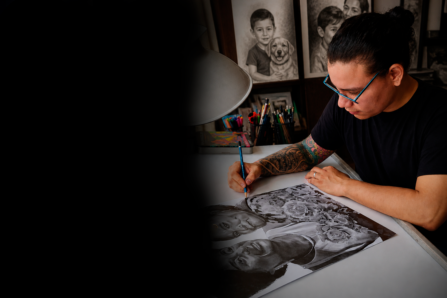 Retrato hecho a mano por WíswellArt